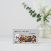 Teddybären, Plüschtiere Visitenkarte (Stehend Vorderseite)