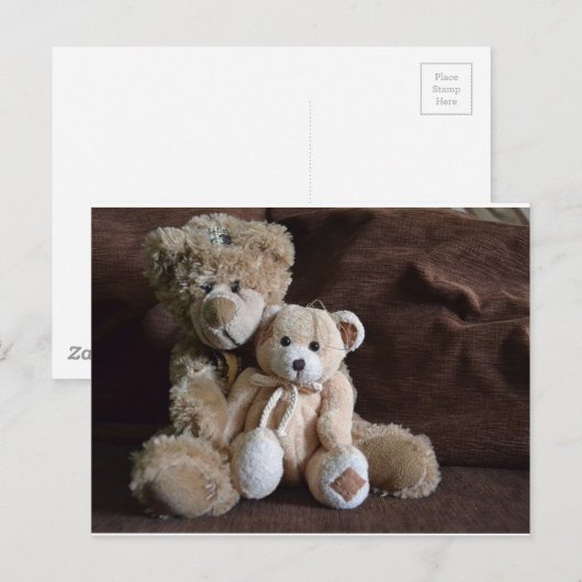 Teddybären Postkarte (Vorne/Hinten)