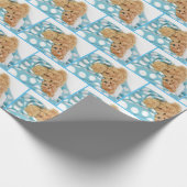 Teddybären schnauzen unter Decke Geschenkpapier (Ecke)