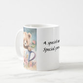 Teddybären-Tasse - ideal für einen gemütlichen Mom Kaffeetasse (Vorderseite Links)