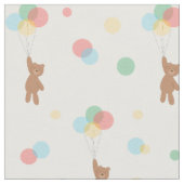 Teddybären und Luftballons Stoff (Nahaufnahme)