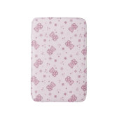 Teddybärhintergrund Rosa Badematte (Vorderseite Vertikal)