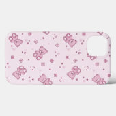 Teddybärhintergrund Rosa Case-Mate iPhone Hülle (Rückseite (Horizontal))