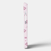 Teddybärhintergrund Rosa Case-Mate iPhone Hülle (Rückseite / Links)