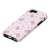 Teddybärhintergrund Rosa Case-Mate iPhone Hülle (unten)