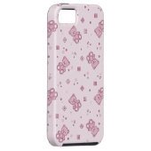 Teddybärhintergrund Rosa Case-Mate iPhone Hülle (Rückseite/rechts)