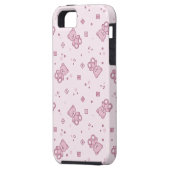Teddybärhintergrund Rosa Case-Mate iPhone Hülle (Rückseite Links)