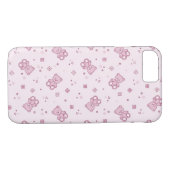Teddybärhintergrund Rosa Case-Mate iPhone Hülle (Rückseite (Horizontal))