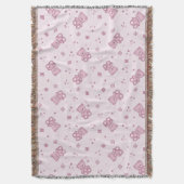 Teddybärhintergrund Rosa Decke (Vorderseite Vertikal)