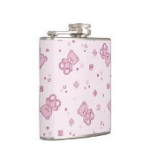 Teddybärhintergrund Rosa Flachmann (Rechts)