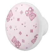 Teddybärhintergrund Rosa Keramikknauf (Rechts)