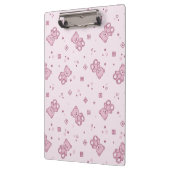 Teddybärhintergrund Rosa Klemmbrett (Links)