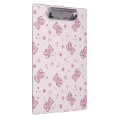 Teddybärhintergrund Rosa Klemmbrett (Rechts)