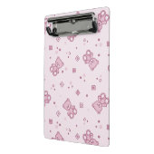 Teddybärhintergrund Rosa Mini Klemmbrett (Gewinkelt2)