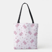 Teddybärhintergrund Rosa Tasche (Rückseite)