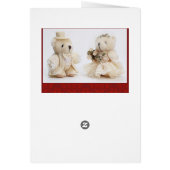 Teddybärhochzeit Karte (Hinten)