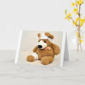 Teddybärtiergewohnheit personifizieren karte (Gelbe Blume)