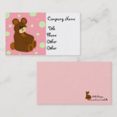 Teddybear Business Card Visitenkarte (Vorne/Hinten)