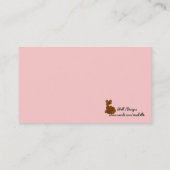 Teddybear Business Card Visitenkarte (Rückseite)
