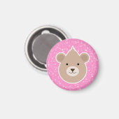 Teddybear Glitzer Magnet (Vorderseite/Rückseite)
