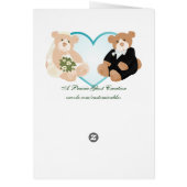 Teddybear Groom Card (Hinten)