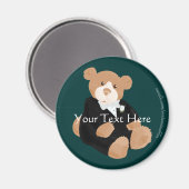 Teddybear Groom Magnet (Vorderseite/Rückseite)