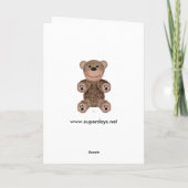 Teddybear - Grußkarte Karte (Rückseite)