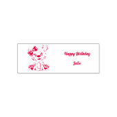 Teddybear Happy Birthday selbst-inking Gummi Brief Permastempel (Design)