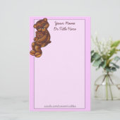 Teddybear Hug Stationery Briefpapier (Stehend Vorderseite)