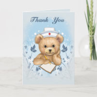 Teddybear Krankenschwester danken Ihnen