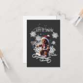 TeddyBear Snowboard/Shred/Flat Grußkarte Karte (Vorderseite/Rückseite Beispiel)