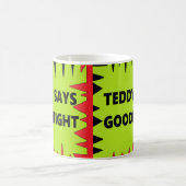 Teddybear Teddy sagt gute Nacht Spaß gemischte Far Kaffeetasse (Mittel)
