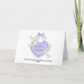 Teddybear Wedding Card Dankeskarte (Rückseite)