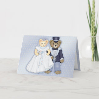 Teddybear Wedding Card Dankeskarte