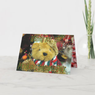 TeddyBear Weihnachten-fertigen besonders an Feiertagskarte
