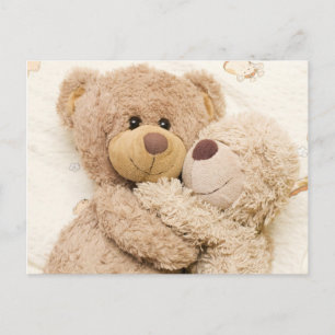 Teddylove, Teddy-Bären Liebe, schön, niedlich, ver Postkarte