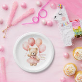 Teddymädchen 1. Geburtstag Papierplatten Beary Pappteller (Party)