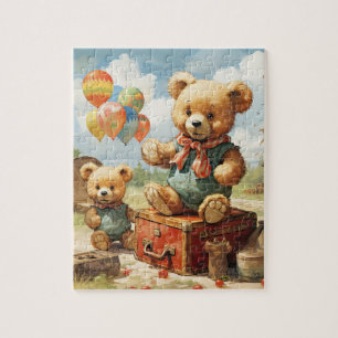 Teddys Abenteuer erwartet mit unserem Niedlichen B Puzzle