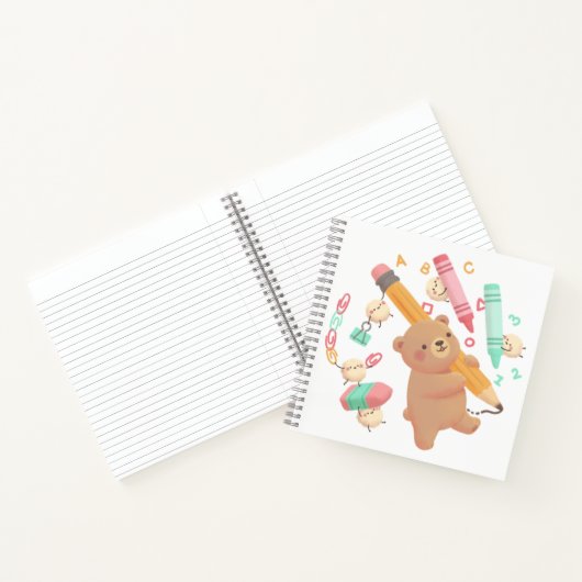 Teddy's Back to School Illustration Notizblock (Innenseite)