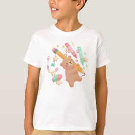 Teddy's Back to School Illustration T-Shirt