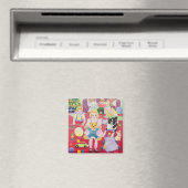 Teddy's Christmas Pajamas Magnet (In Situ (Geschirrspüler))
