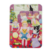 Teddy's Christmas Pajamas Magnet (Vertikal)