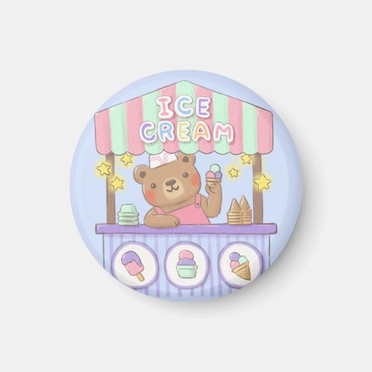 Teddy's Eisdiele Magnet (Vorne)