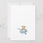 Teddy's erste Geburtstag Sky Safari Einladung (Rückseite)