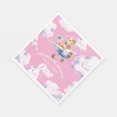 Teddys erste Geburtstagsexpedition Serviette (Ecke)