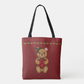 Teddy's Geschenk Überdrucktasche Tasche (Rückseite)