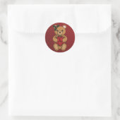 Teddys Geschenkaufkleber Runder Aufkleber (Tasche)