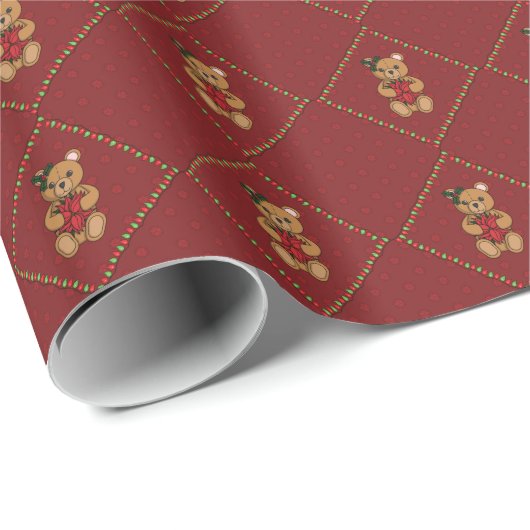 Teddys Geschenkpapier (Rolleneckpunkt)