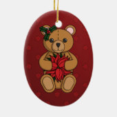 Teddys Geschenkschmuck Keramik Ornament (Hinten)