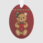 Teddy's Gift Acrylic Ornament (Rückseite)